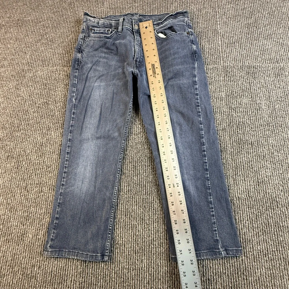 Levis 514 Straight Fit Mens 34x30 Jeans Dark Wash Blue Denin